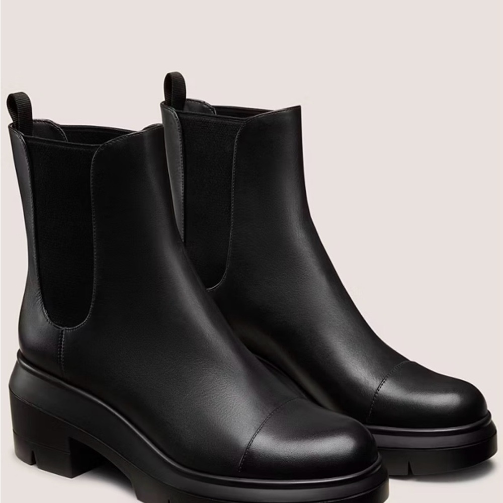 Stuart Weitzman Black Ankle Booties